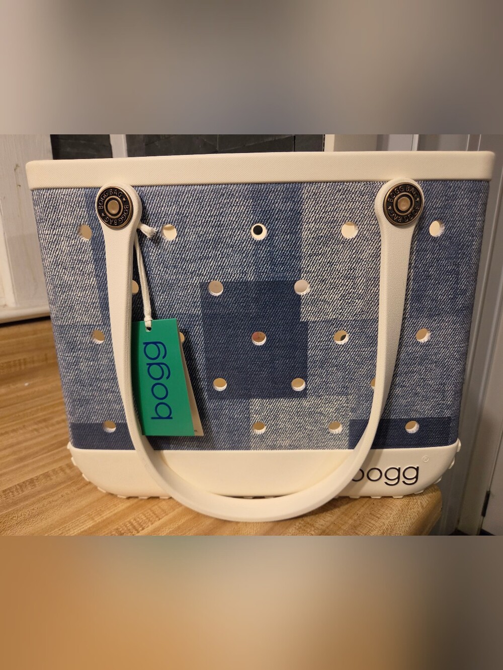 Bogg Bag NWT Limited Edition Denim Medium Size Tote